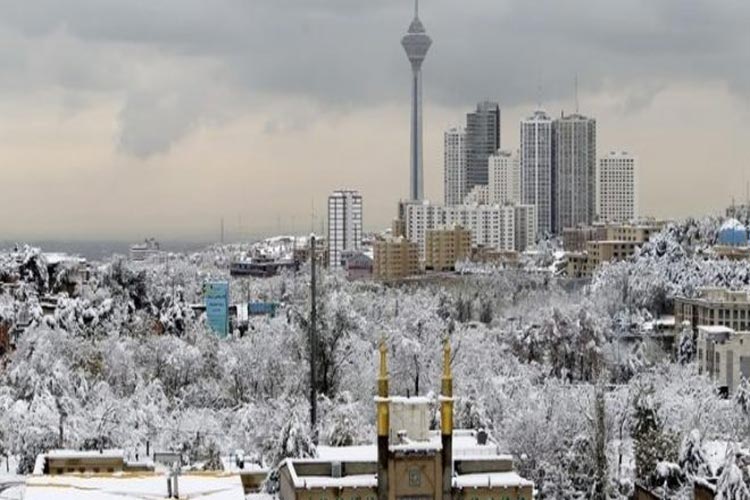 تهران برفی می‌شود