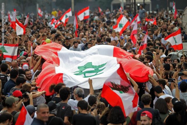 ادامه تظاهرات لبنان برای چهل و پنجمین روز متوالی