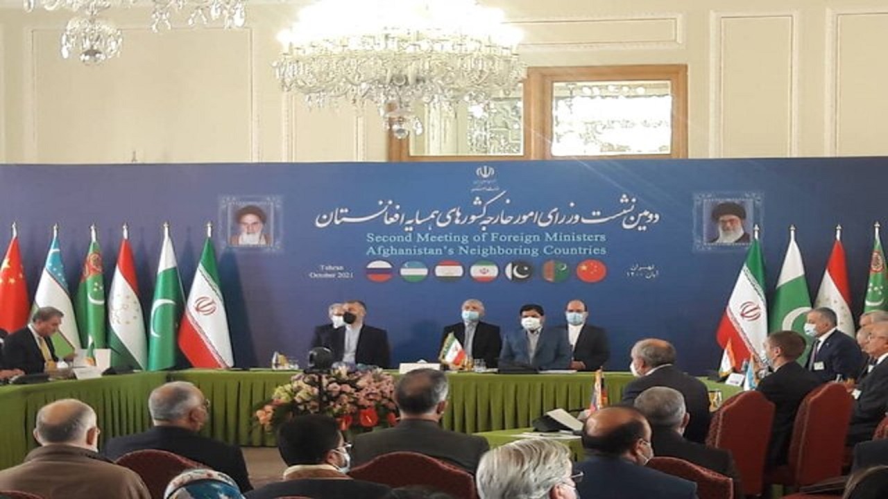 با حضور معاون اول رئیس جمهور برگزار شد؛ دومین نشست وزرای خارجه کشور‌های همسایه افغانستان در تهران
