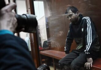 مظنونان حمله تروریستی مسکو دادگاهی شدند+فیلم