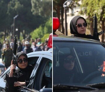 عکس متفاوت از پلیس زن در قزوین