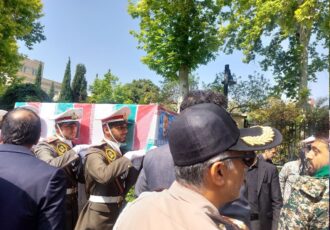وداع با شهید امیرعبداللهیان در شهر ری