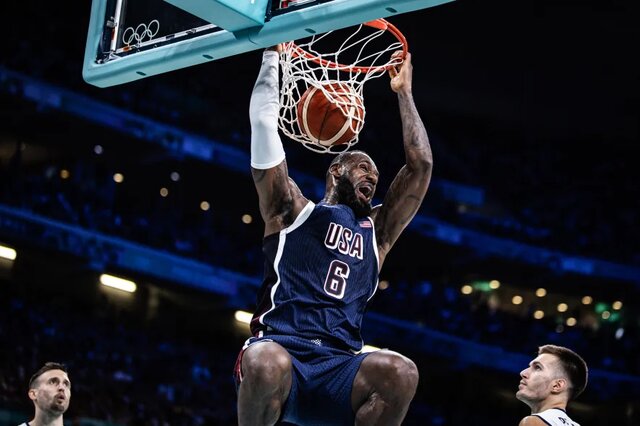 طوفان بسکتبال آمریکا در المپیک پاریس