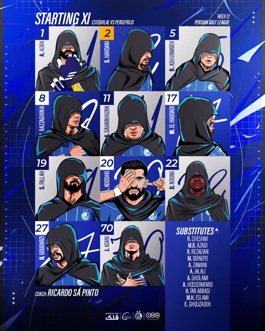 ترکیب سرخابی ها برای دربی 106 در اراک