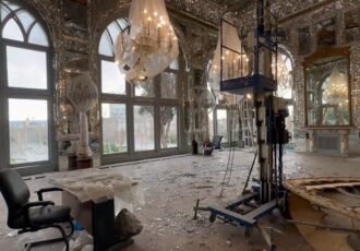 تصاویر کاخ گلستان بعد از حمله هوایی